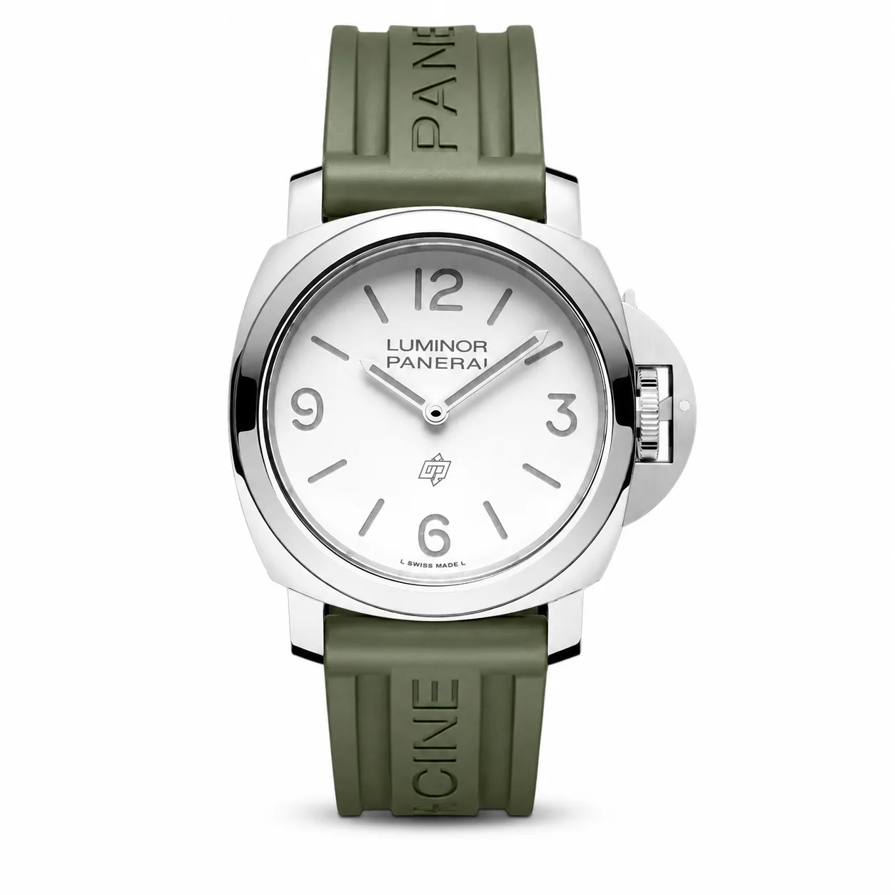 PANERAI 庐米诺 (Luminor) PAM01087 Cal.6000 White Dial AI 头图 1 - 白底全貌 [ai-shot:full-white]