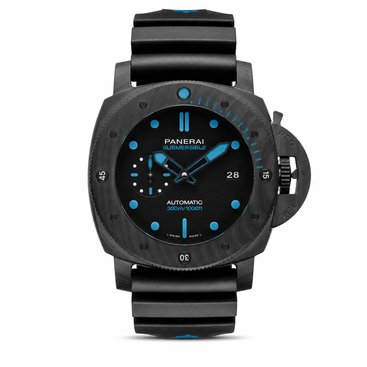 PANERAI 潜行 (Submersible) PAM01616 Cal.9010 AI 头图 1 - 白底全貌 [ai-shot:full-white]