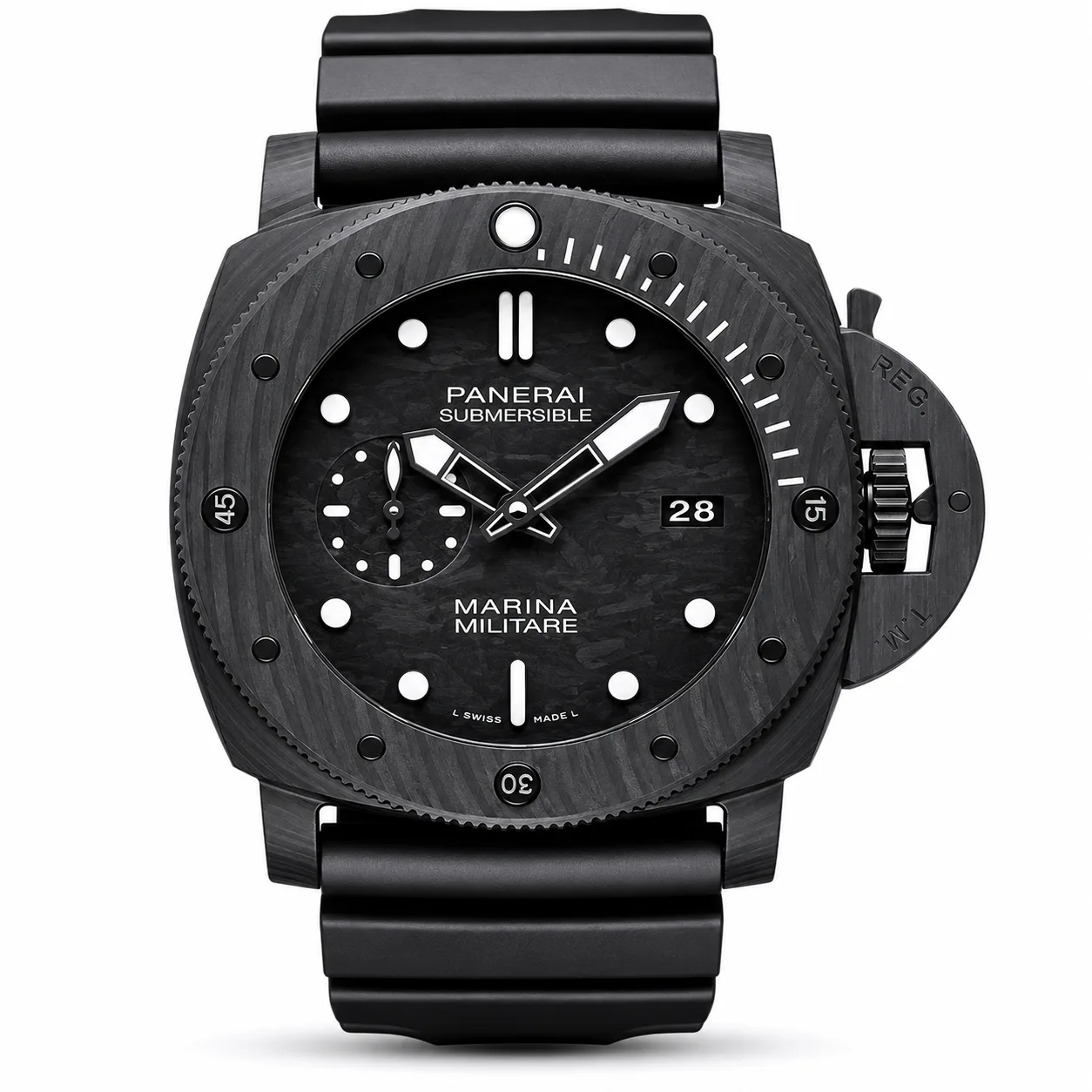 PANERAI 潜行 (Submersible) PAM00979 Cal.9010 AI 头图 1 - 白底全貌 [ai-shot:full-white]