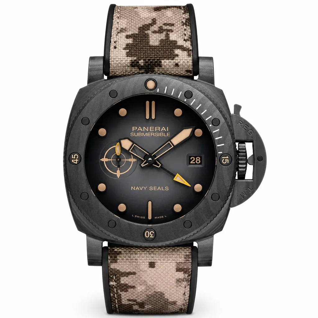 PANERAI 潜行 (Submersible) PAM01513 Cal.900 D-Blue Dial AI 头图 1 - 白底全貌 [ai-shot:full-white]