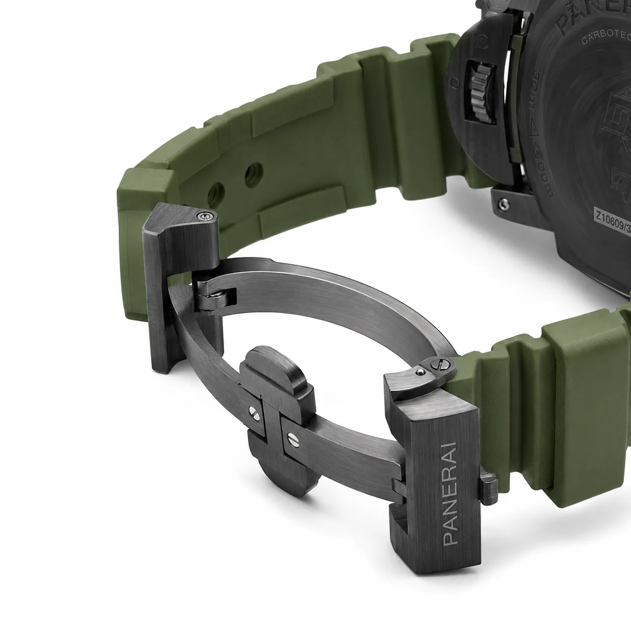 PANERAI 潜行 (Submersible) PAM00961 Cal.9010 AI 头图 3 - 表扣表链 [ai-shot:bracelet-clasp]