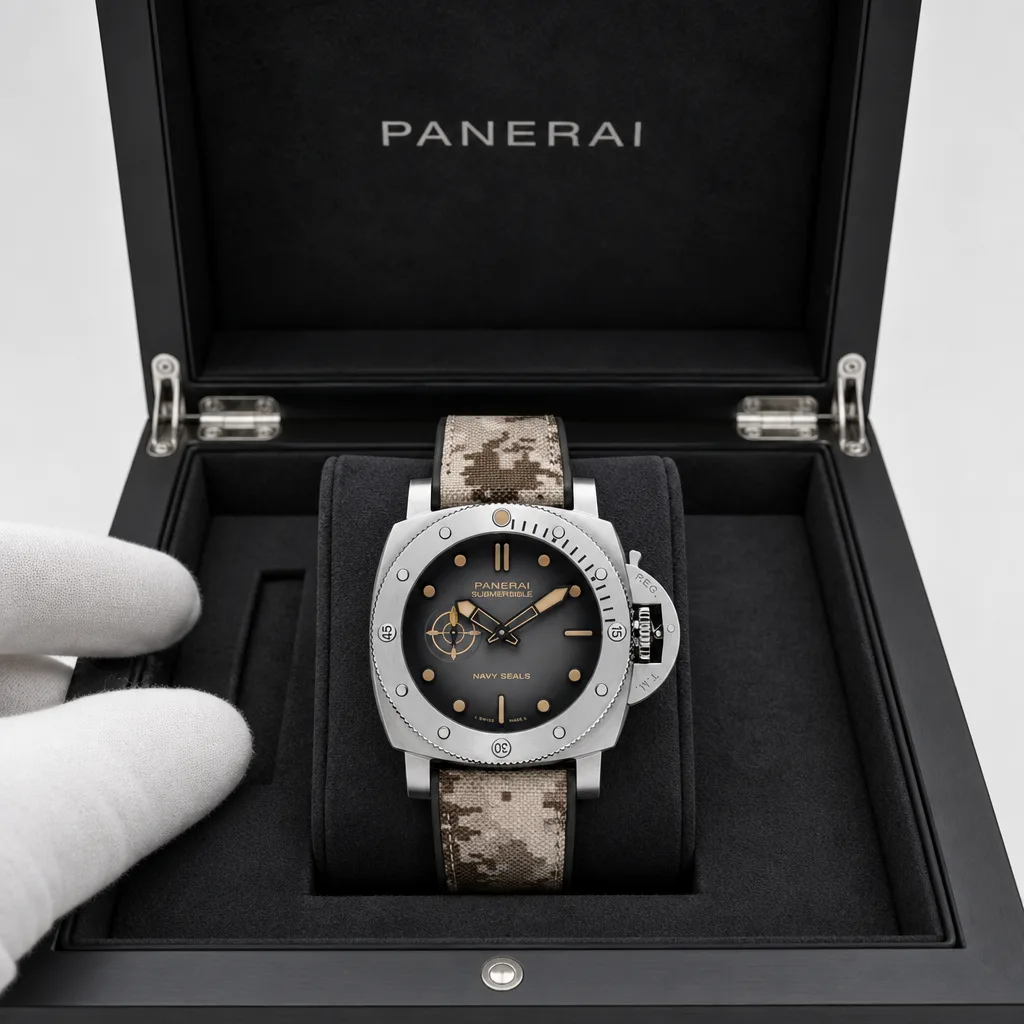 PANERAI 潜行系列 (Submersible) PAM01518 Cal.900 D-Blue Dial AI 头图 5 - 包装盒 [ai-shot:box-shot]