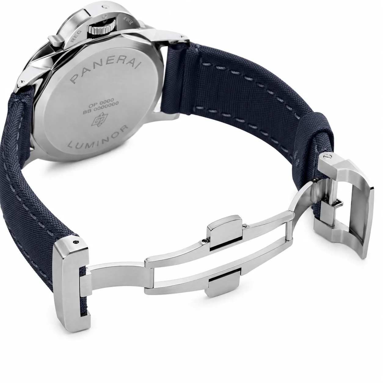 PANERAI 庐米诺杜尔 (Luminor Due) PAM01429 Cal.900 Blue Dial AI 头图 3 - 表扣表链 [ai-shot:bracelet-clasp]