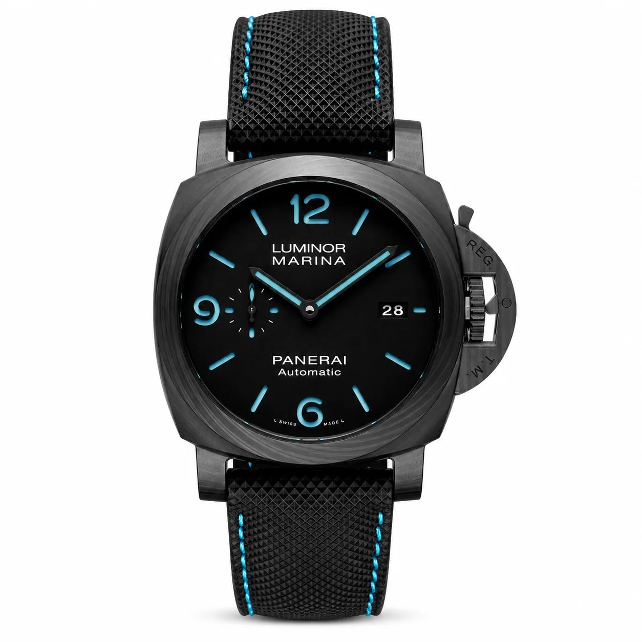 PANERAI 庐米诺系列 (Luminor Marina) PAM01661 Cal.9010 AI 头图 1 - 白底全貌 [ai-shot:full-white]