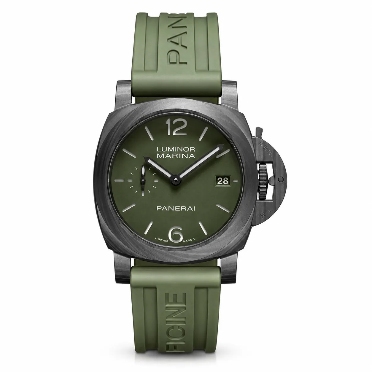 PANERAI 庐米诺系列 (Luminor Marina) PAM01526 Cal.900 Green Dial AI 头图 1 - 白底全貌 [ai-shot:full-white]