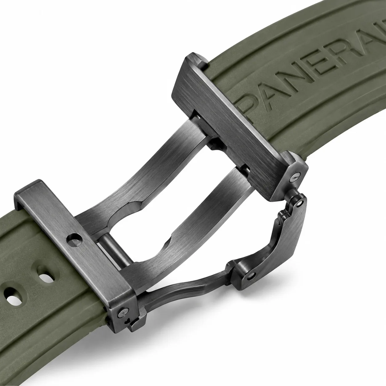 PANERAI 庐米诺系列 (Luminor Marina) PAM01526 Cal.900 Green Dial AI 头图 3 - 表扣表链 [ai-shot:bracelet-clasp]