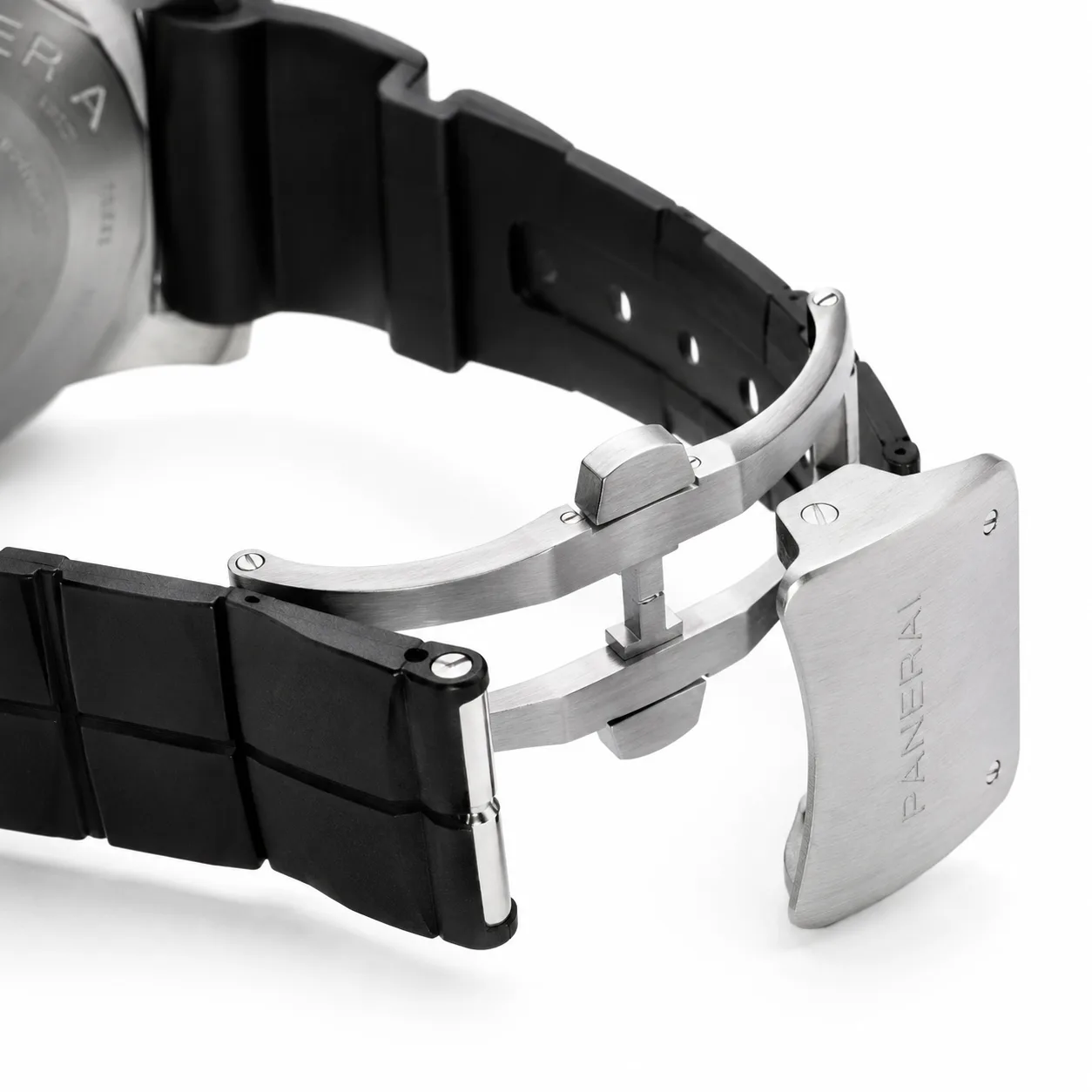 PANERAI 潜行系列 (Submersible) PAM01323 Cal.900 D-Blue Dial Steel Bezel AI 头图 3 - 表扣表链 [ai-shot:bracelet-clasp]