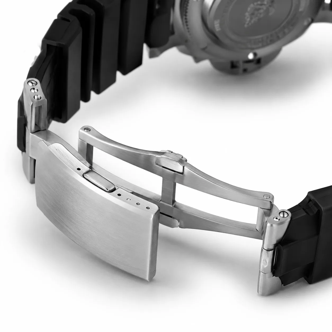 PANERAI 潜行系列 (Submersible) PAM02223 Cal.900 White Dial Steel Bezel AI 头图 3 - 表扣表链 [ai-shot:bracelet-clasp]