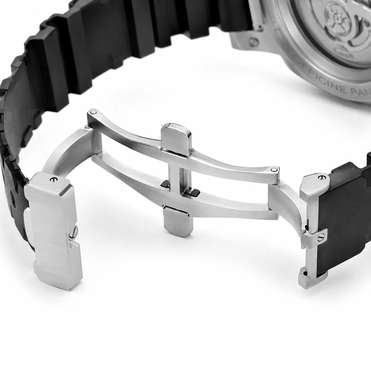 PANERAI 潜行系列 (Submersible) PAM02973 Cal.900 Green Dial Steel Bezel AI 头图 3 - 表扣表链 [ai-shot:bracelet-clasp]