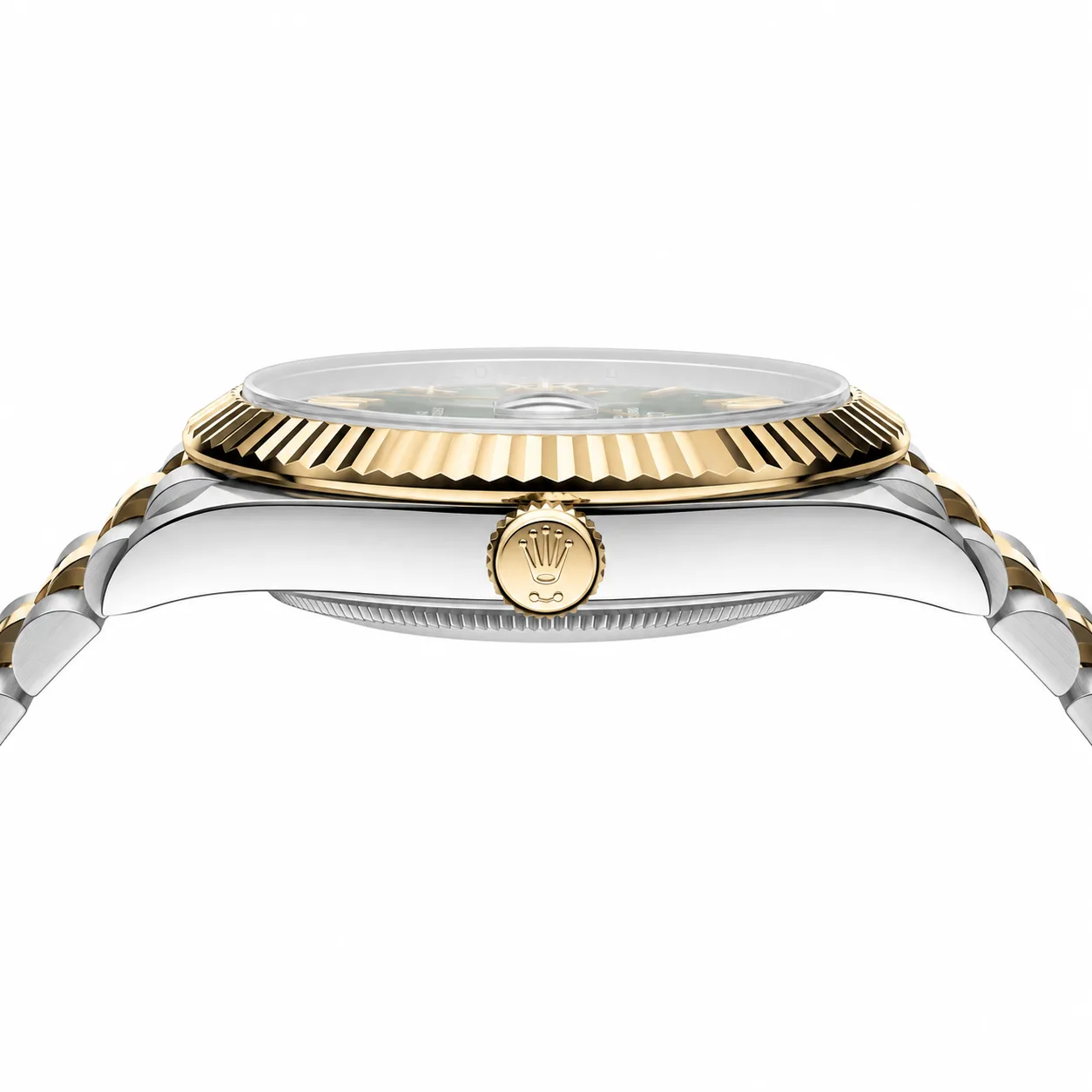 Rolex Datejust m126333-0024 41mm Cal.3235 / 18K 904L Stainless Steel and 18K Yellow Gold AI 头图 2 - 侧面细节 [ai-shot:side-detail]