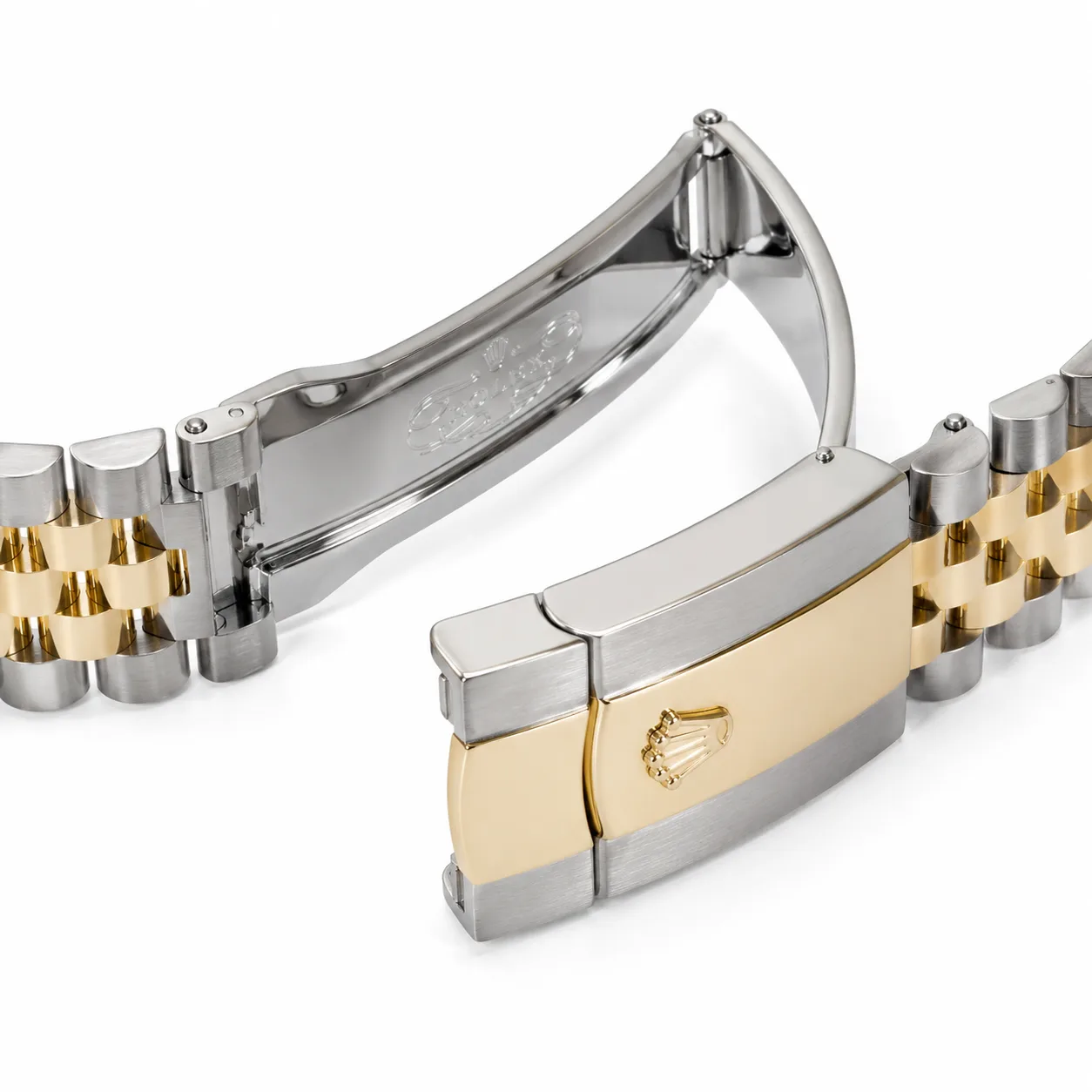 Rolex Datejust m126333-0024 41mm Cal.3235 / 18K 904L Stainless Steel and 18K Yellow Gold AI 头图 3 - 表扣表链 [ai-shot:bracelet-clasp]