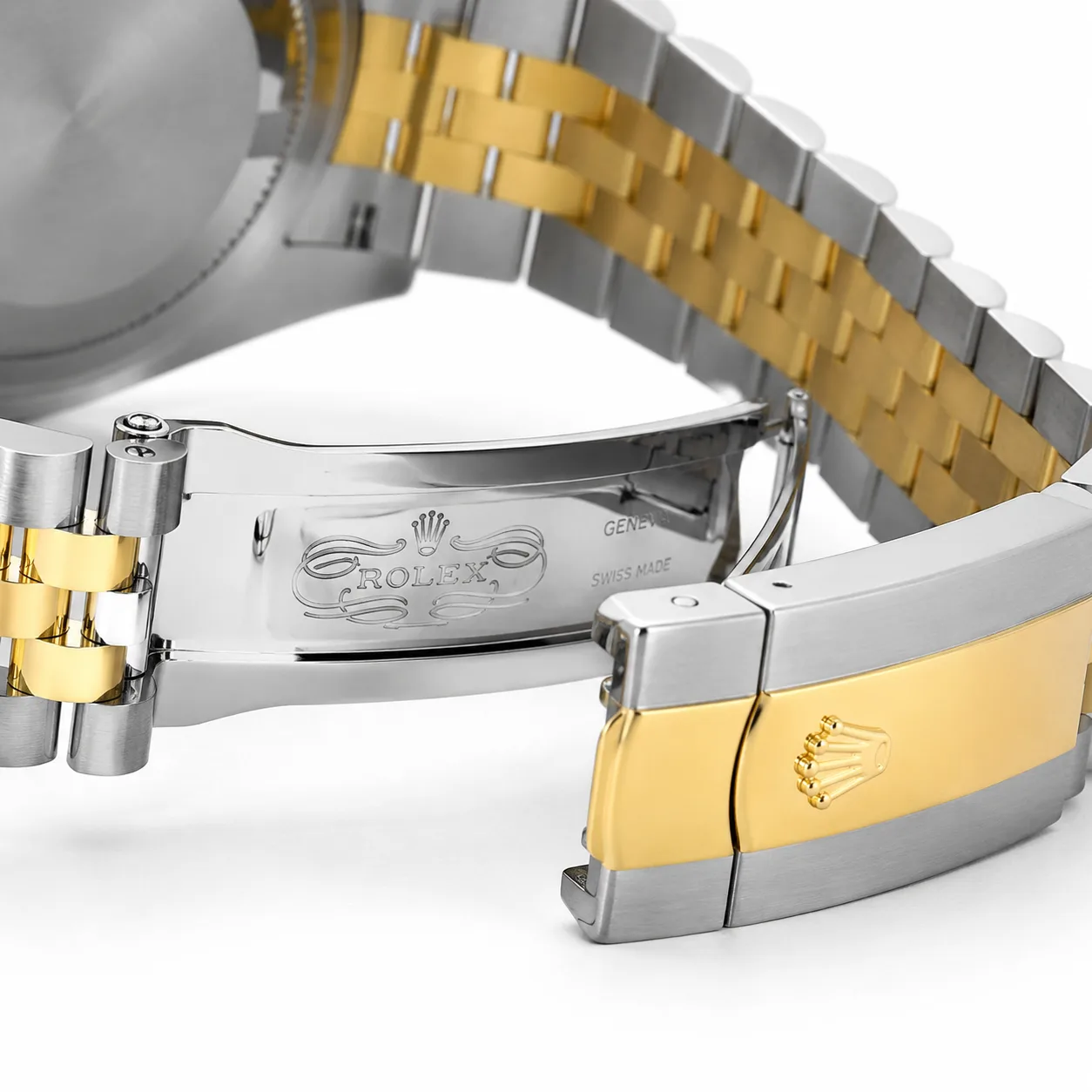 Rolex Datejust m126333-0026 41mm Cal.3235 / 18K 904L Stainless Steel and 18K Yellow Gold AI 头图 3 - 表扣表链 [ai-shot:bracelet-clasp]