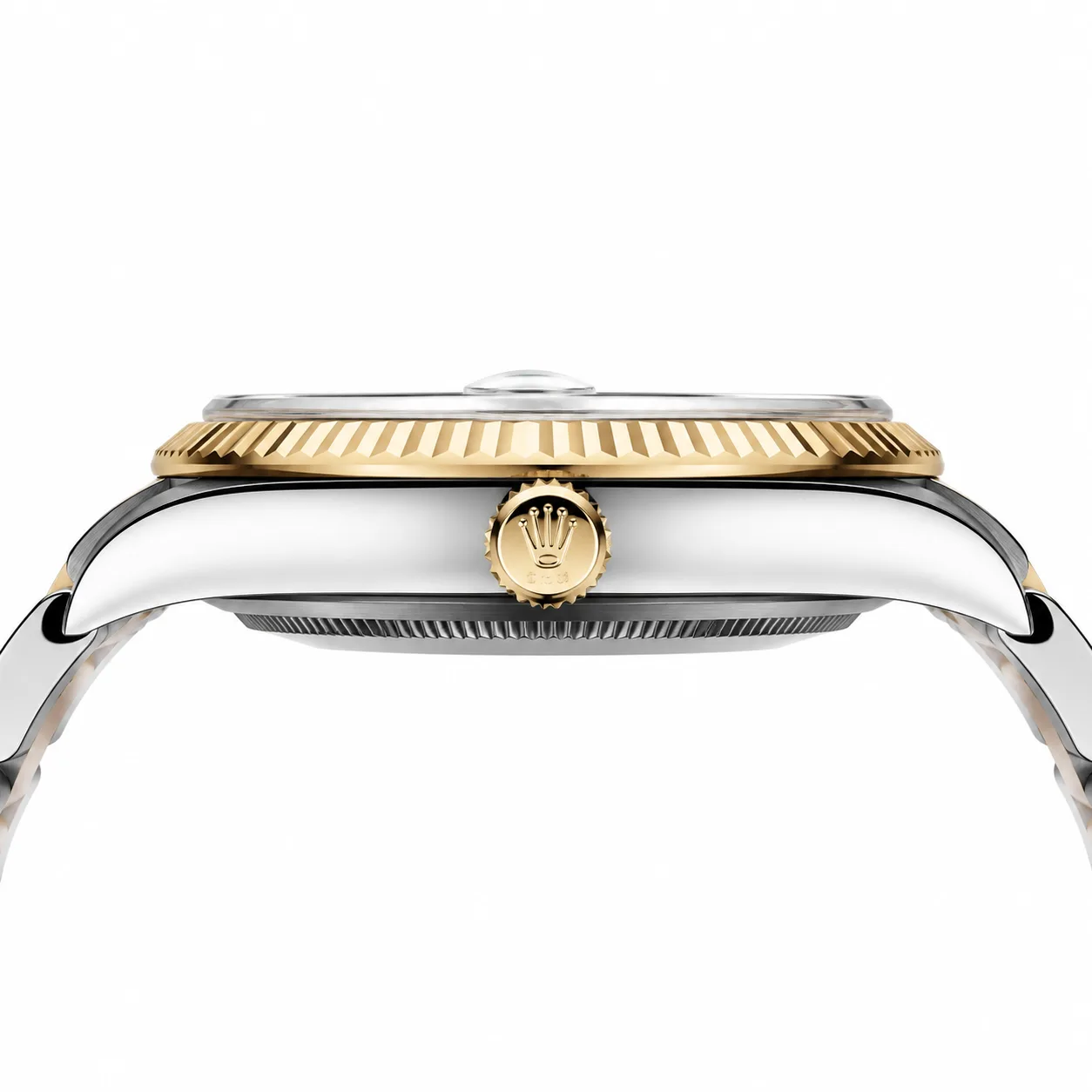 Rolex Datejust m126233-0023 41mm Cal.3235 / 18K 904L Stainless Steel and 18K Yellow Gold AI 头图 2 - 侧面细节 [ai-shot:side-detail]