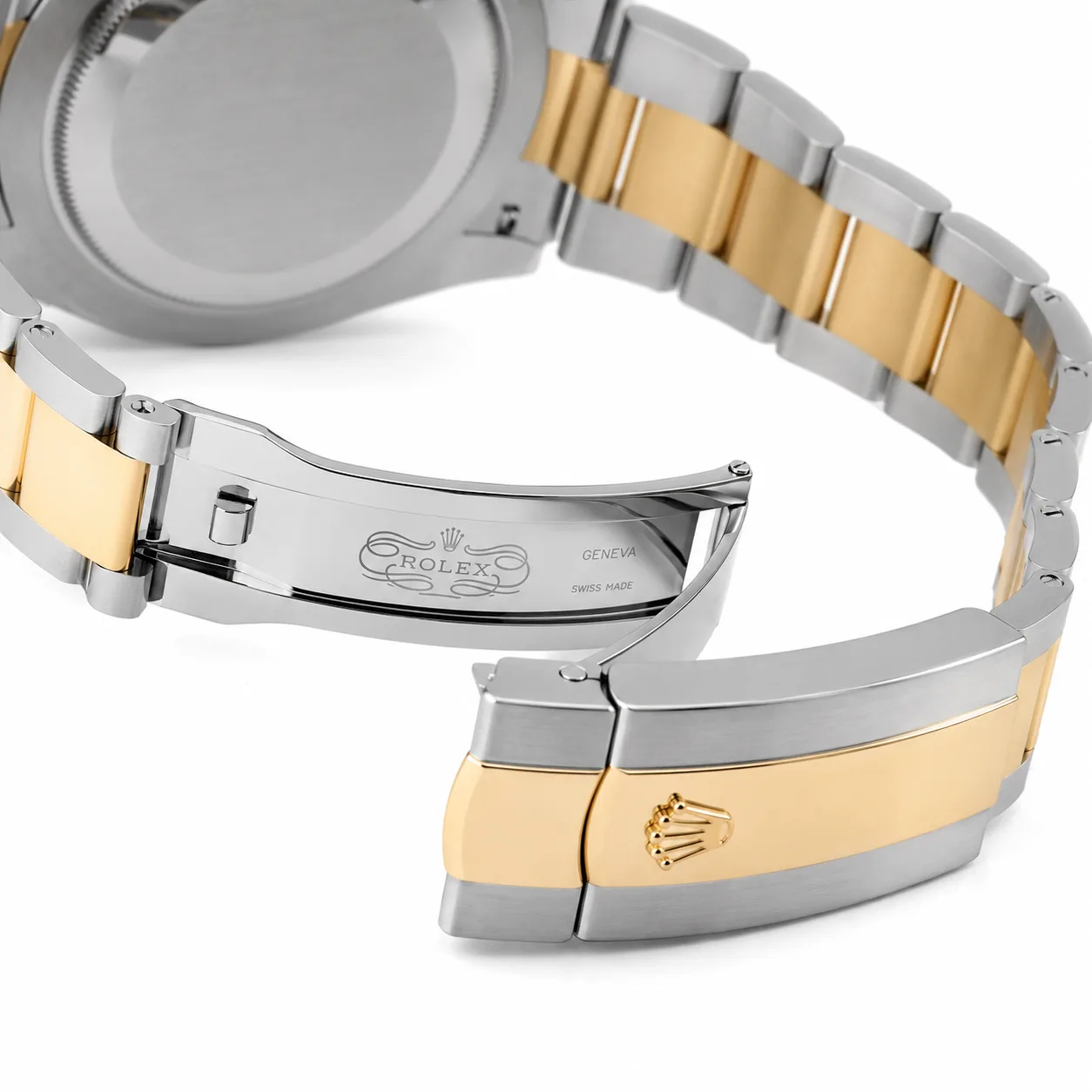 Rolex Datejust m126333-0023 41mm Cal.3235 / 18K 904L Stainless Steel and 18K Yellow Gold AI 头图 3 - 表扣表链 [ai-shot:bracelet-clasp]