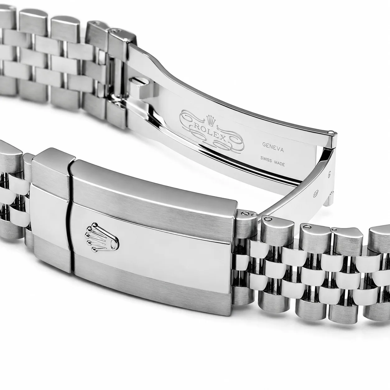 Rolex Datejust m126334-0036 41mm Cal.3235 / 18K 904L Stainless Steel and 18K White Gold AI 头图 3 - 表扣表链 [ai-shot:bracelet-clasp]