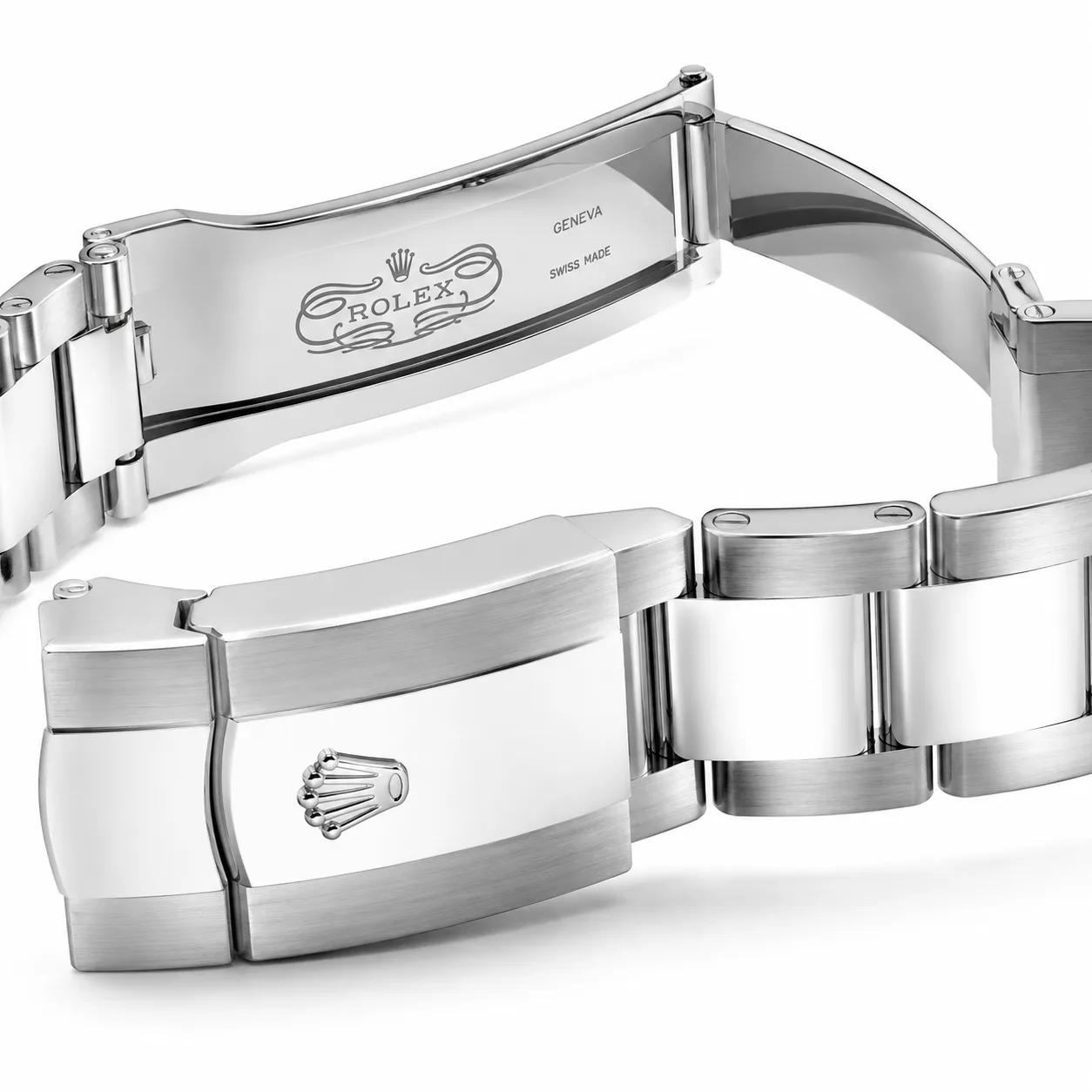 Rolex Datejust m126334-0037 41mm Cal.3235 / 18K 904L Stainless Steel and 18K White Gold AI 头图 3 - 表扣表链 [ai-shot:bracelet-clasp]