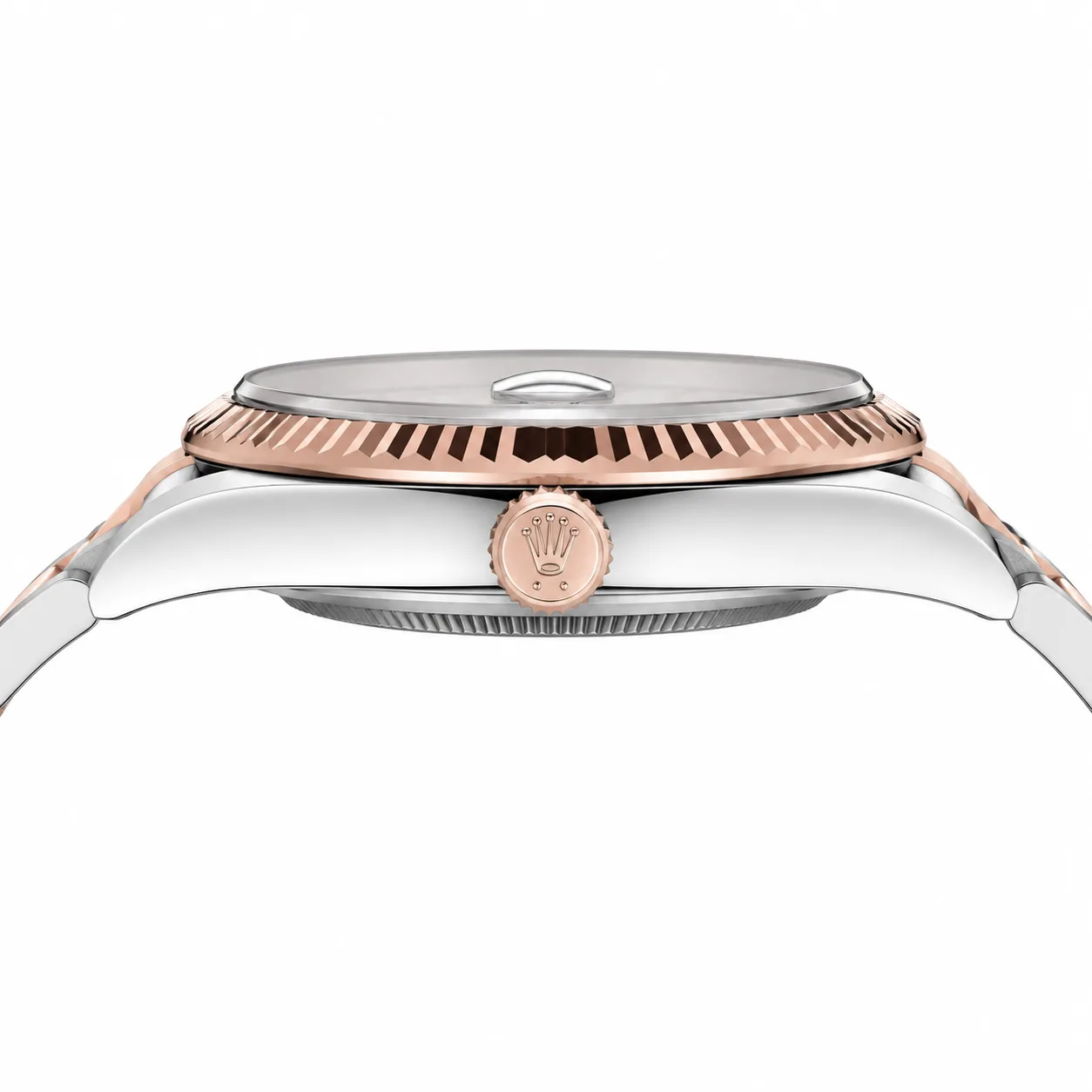 Rolex Datejust m126331-0025 41mm Cal.3235 904L Stainless Steel and 18K Everose Gold AI 头图 2 - 侧面细节 [ai-shot:side-detail]