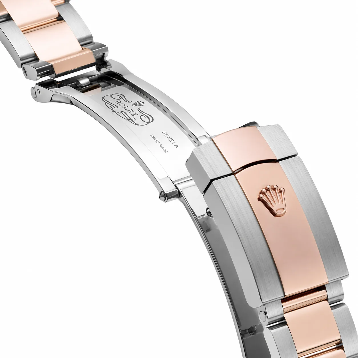 Rolex Datejust m126301-0023 41mm Cal.3235 904L Stainless Steel and 18K Everose Gold AI 头图 3 - 表扣表链 [ai-shot:bracelet-clasp]