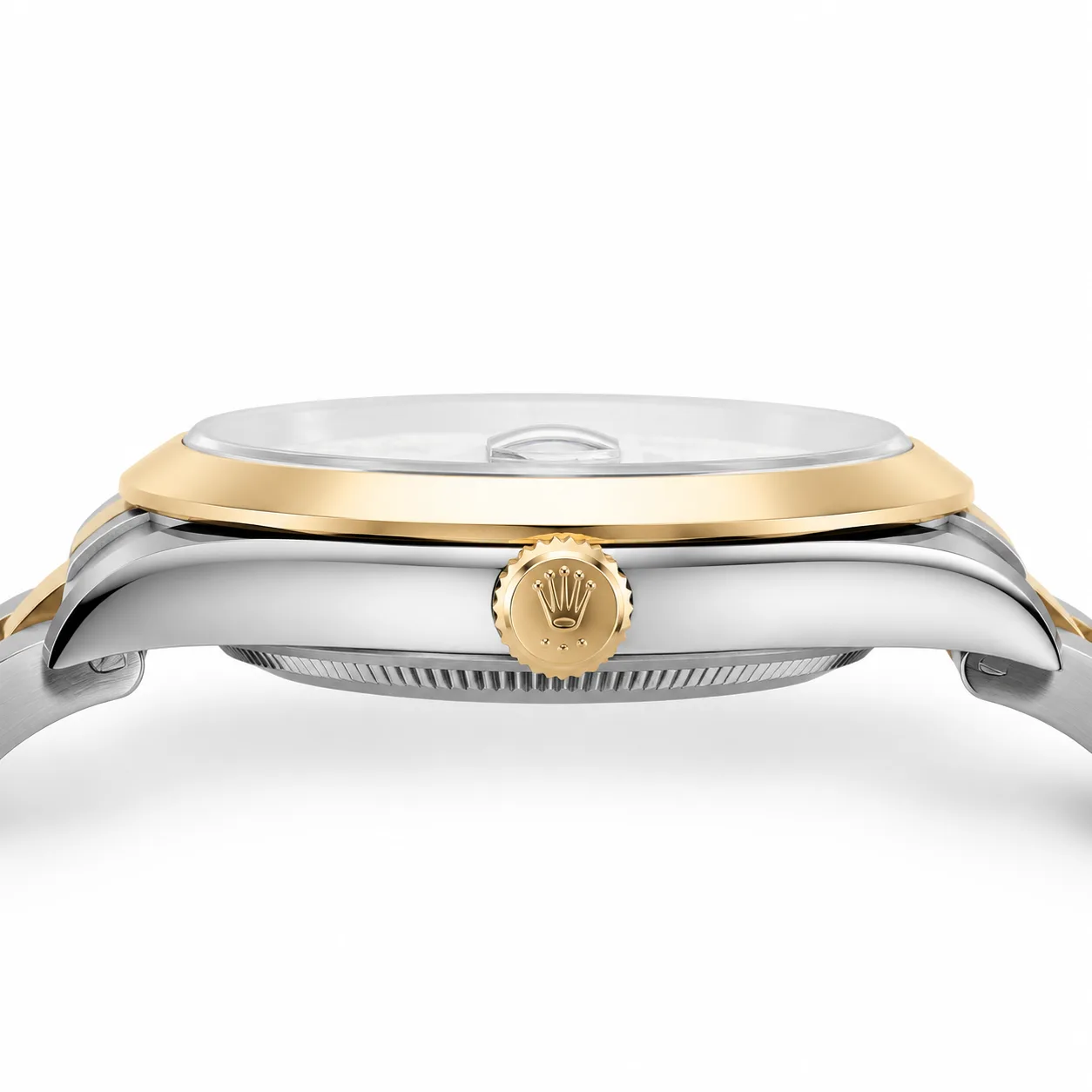 Rolex Datejust m126303-0025 41mm Cal.3235 904L Stainless Steel and 18K Yellow Gold AI 头图 2 - 侧面细节 [ai-shot:side-detail]