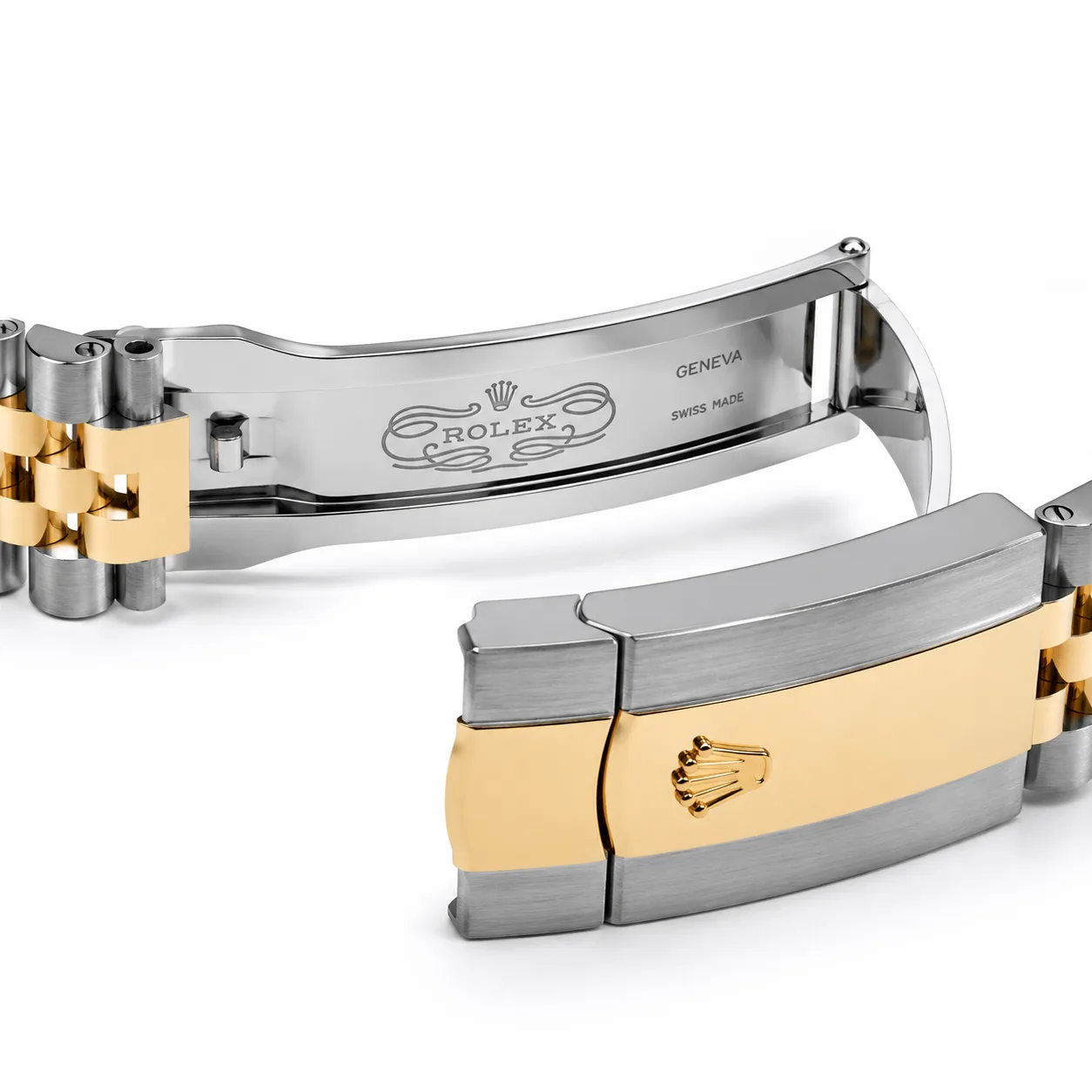 Rolex Datejust m126303-0026 41mm Cal.3235 904L Stainless Steel and 18K Yellow Gold AI 头图 3 - 表扣表链 [ai-shot:bracelet-clasp]