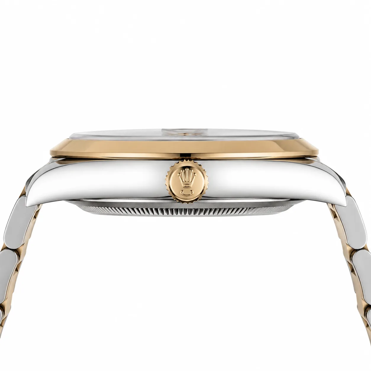 Rolex Datejust m126303-0026 41mm Cal.3235 904L Stainless Steel and 18K Yellow Gold AI 头图 2 - 侧面细节 [ai-shot:side-detail]