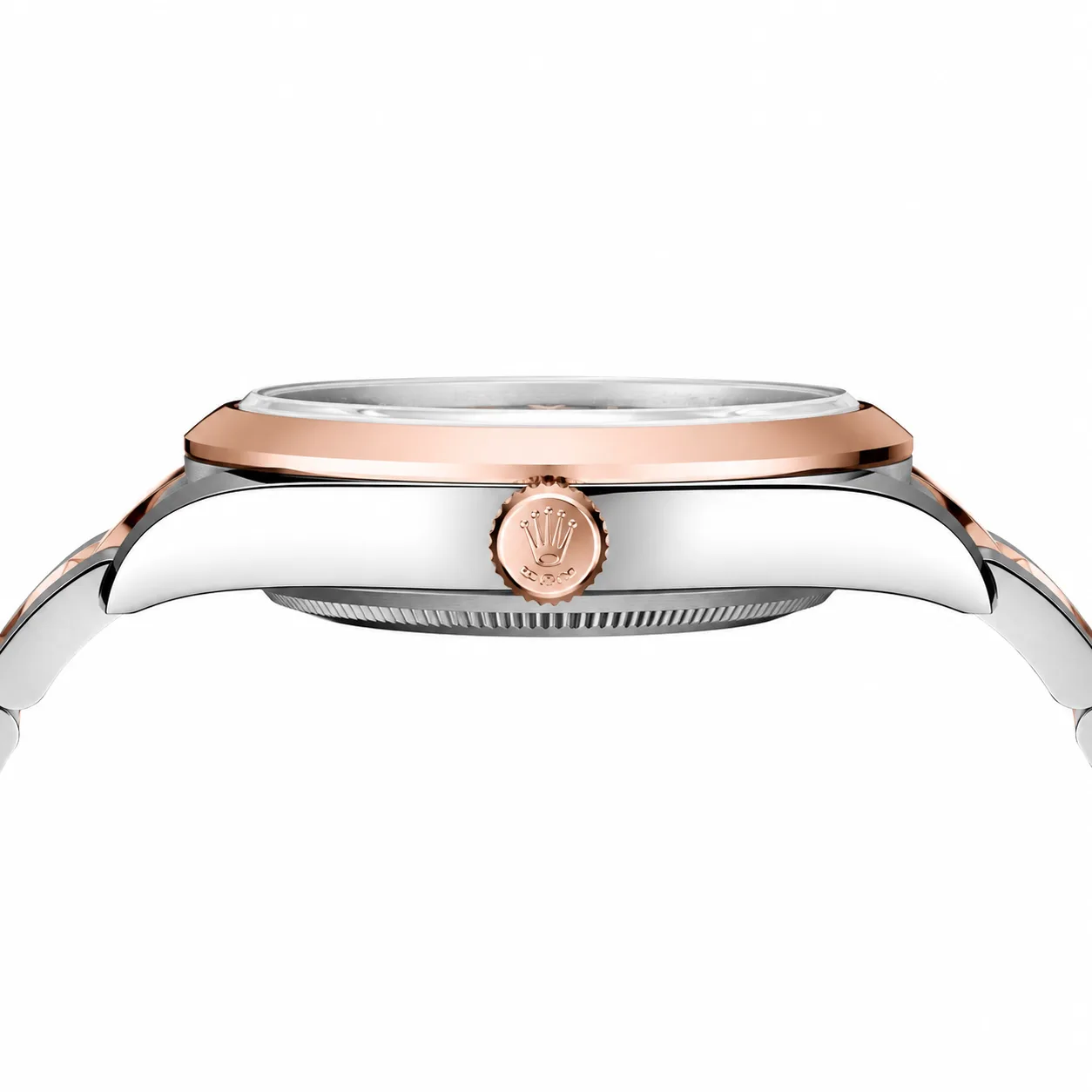 Rolex Datejust m126301-0021 41mm Cal.3235 904L Stainless Steel and 18K Everose Gold AI 头图 2 - 侧面细节 [ai-shot:side-detail]