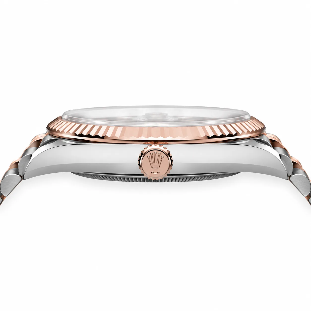 Rolex Datejust m126331-0024 41mm Cal.3235 904L Stainless Steel and 18K Everose Gold AI 头图 2 - 侧面细节 [ai-shot:side-detail]