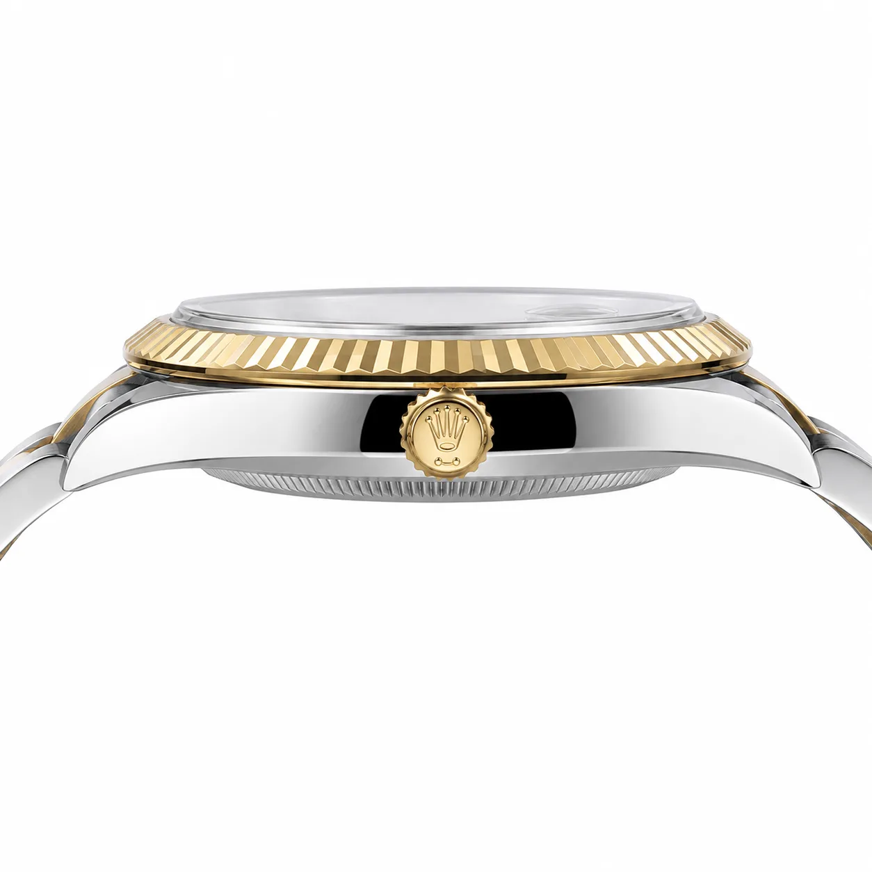 Rolex Datejust m126333-0025 41mm Cal.3235 904L Stainless Steel and 18K Yellow Gold AI 头图 2 - 侧面细节 [ai-shot:side-detail]