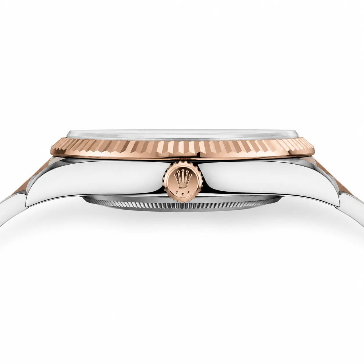 Rolex Datejust m126331-0021 41mm Cal.3235 904L Stainless Steel and 18K Everose Gold AI 头图 2 - 侧面细节 [ai-shot:side-detail]