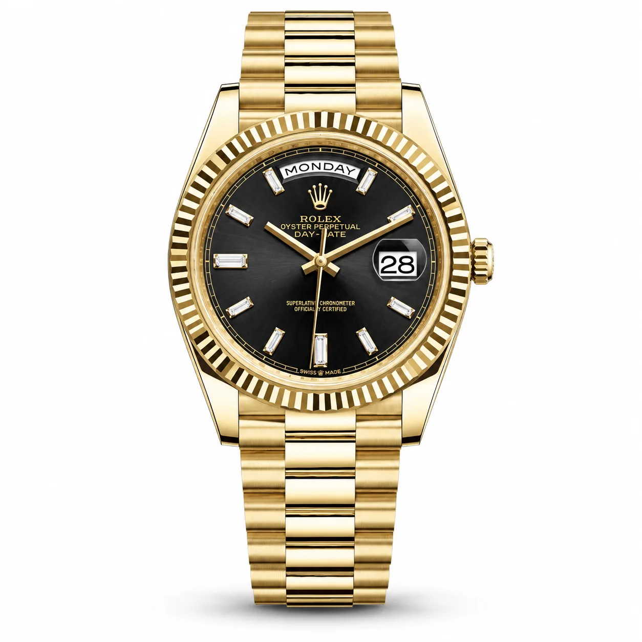 Rolex Day-Date m228238-0004 40mm Cal.3255 18K Yellow Gold AI 头图 1 - 白底全貌 [ai-shot:full-white]