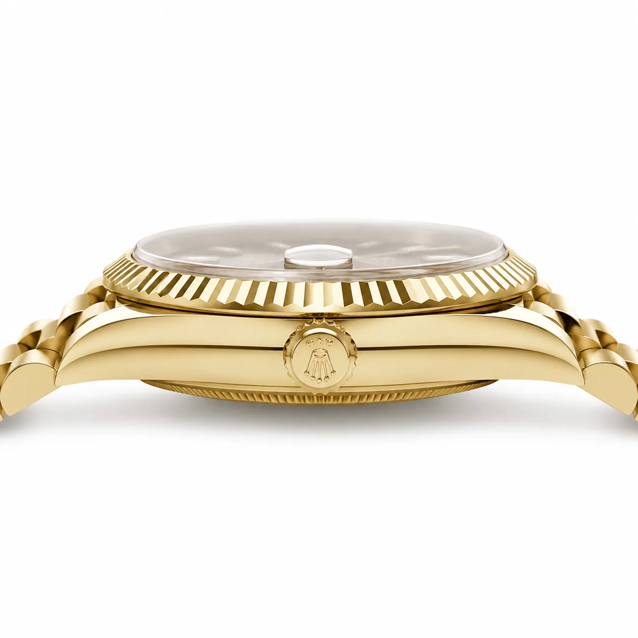 Rolex Day-Date m228238-0004 40mm Cal.3255 18K Yellow Gold AI 头图 2 - 侧面细节 [ai-shot:side-detail]