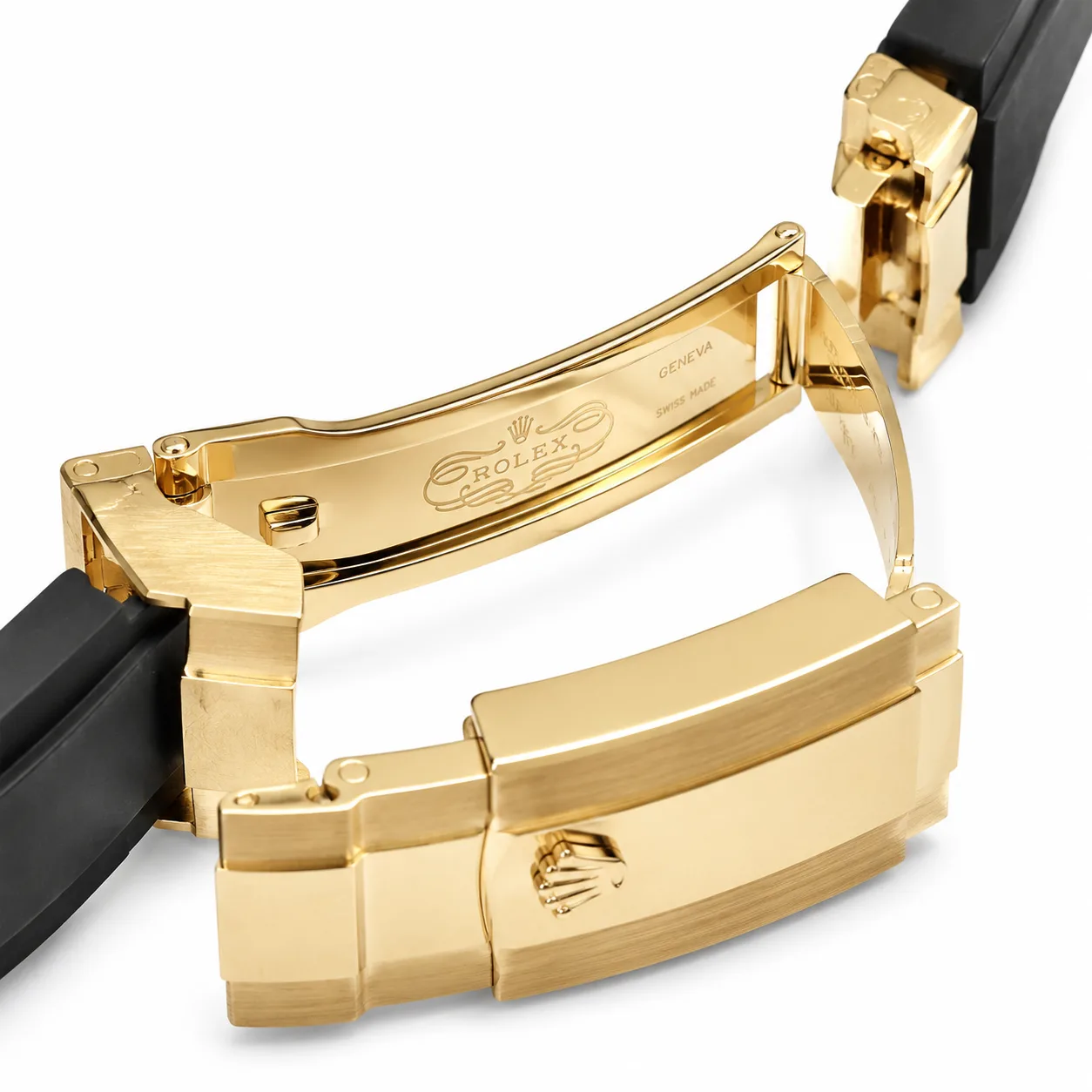 Rolex Cosmograph Daytona m126518LN-0012 40mm Cal.4131 / Cerachrom 18K Yellow Gold AI 头图 3 - 表扣表链 [ai-shot:bracelet-clasp]