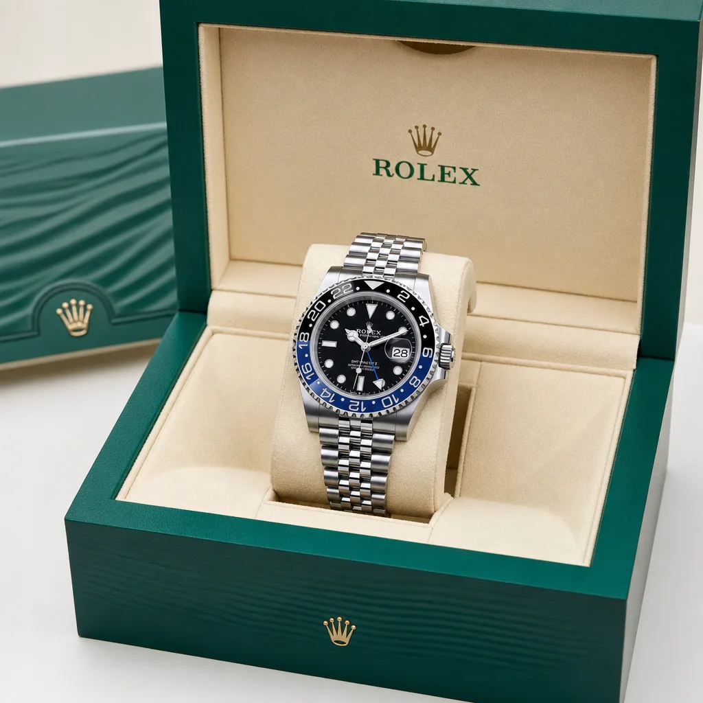 Rolex GMT-Master II m126710blnr-0002 40mm Cal.3285 / Cerachrom 904L Stainless Steel AI 头图 5 - 包装盒 [ai-shot:box-shot]