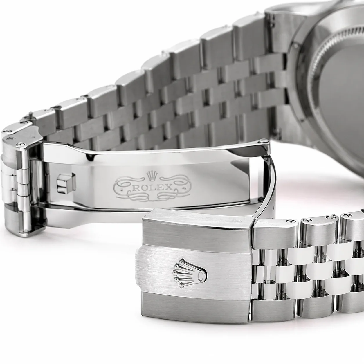 Rolex Land-Dweller M127334-0001 40mm Cal.7135 904L Stainless Steel and 18K White Gold AI 头图 3 - 表扣表链 [ai-shot:bracelet-clasp]