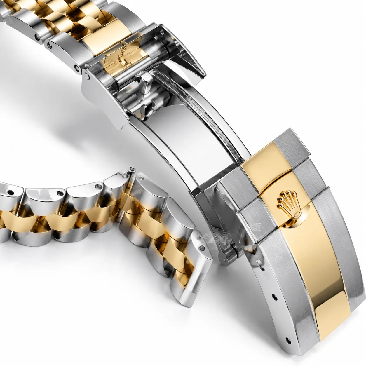 Rolex GMT-Master II m126713grnr-0001 40mm Cal.3285 / Cerachrom 904L Stainless Steel and 18K Yellow Gold AI 头图 3 - 表扣表链 [ai-shot:bracelet-clasp]