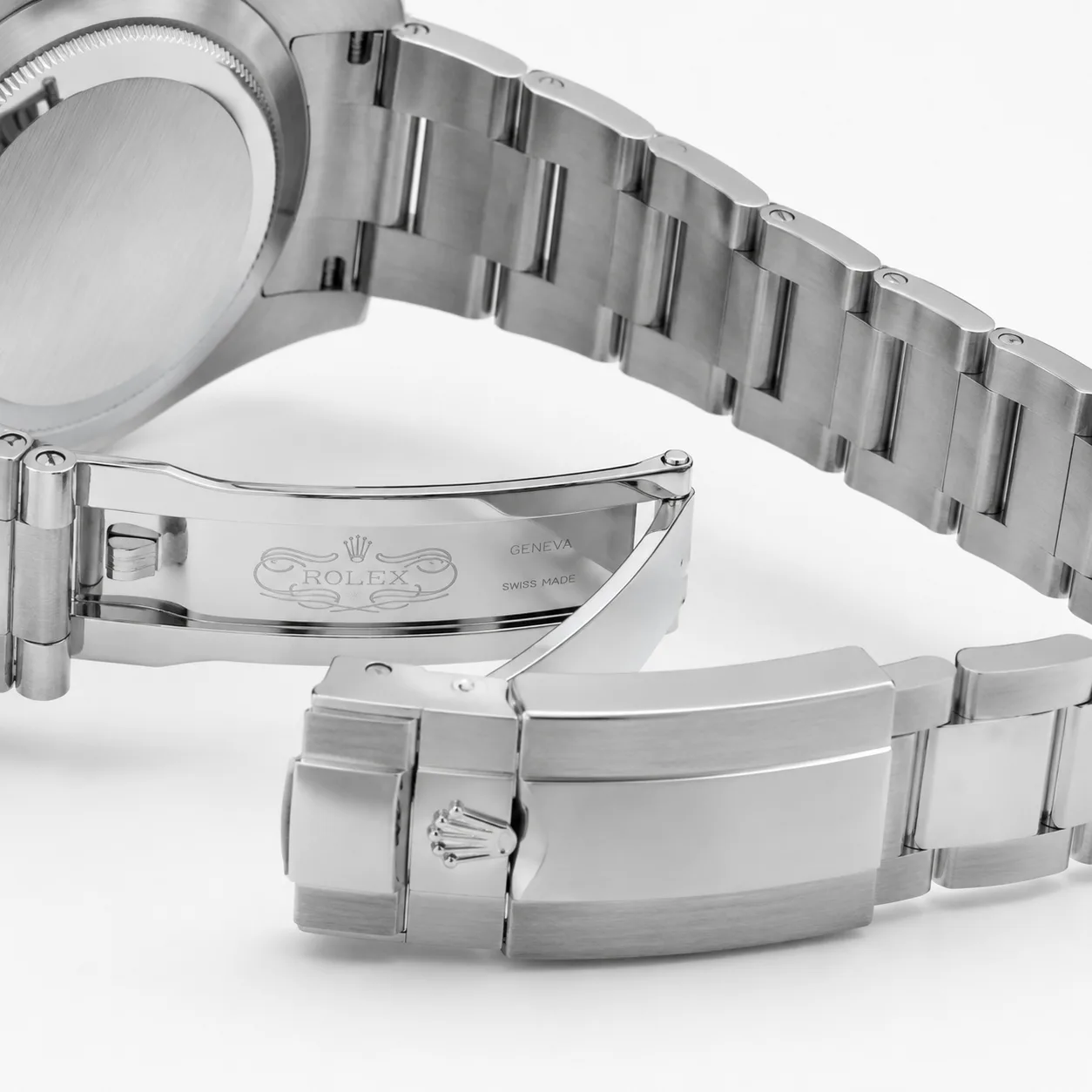 Rolex Cosmograph Daytona M126500LN-0002 Cal.4130 Black Dial Black Bezel AI 头图 3 - 表扣表链 [ai-shot:bracelet-clasp]