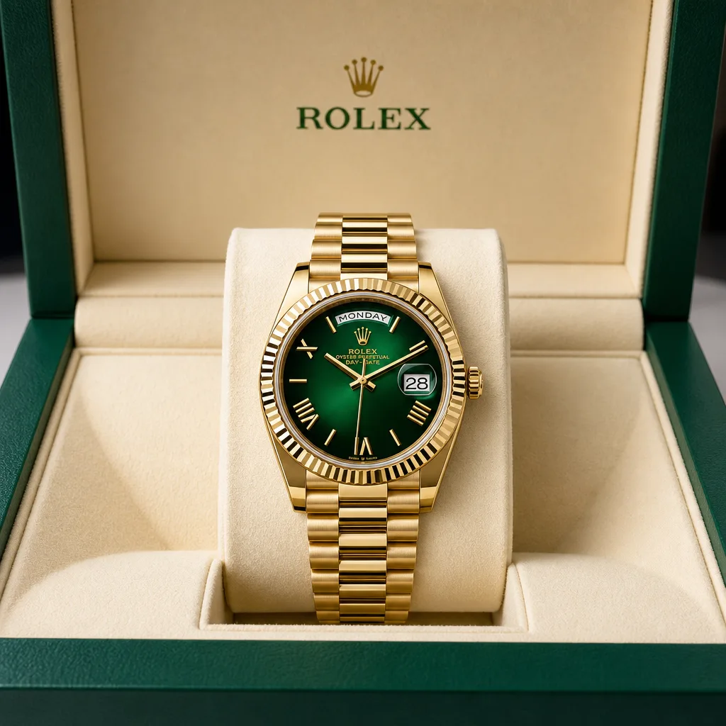 Rolex Day-Date m228238-0069 40mm Cal.3255 / 18K 18K Yellow Gold AI 头图 5 - 包装盒 [ai-shot:box-shot]