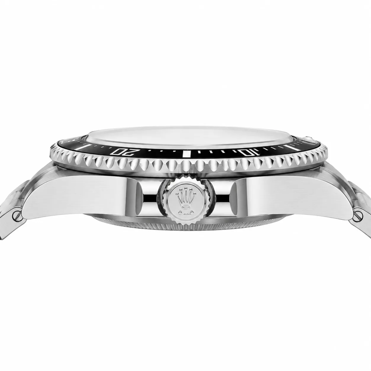 Rolex Submariner m124060-0001 41mm Cal.3230 / Cerachrom 904L Stainless Steel AI 头图 2 - 侧面细节 [ai-shot:side-detail]