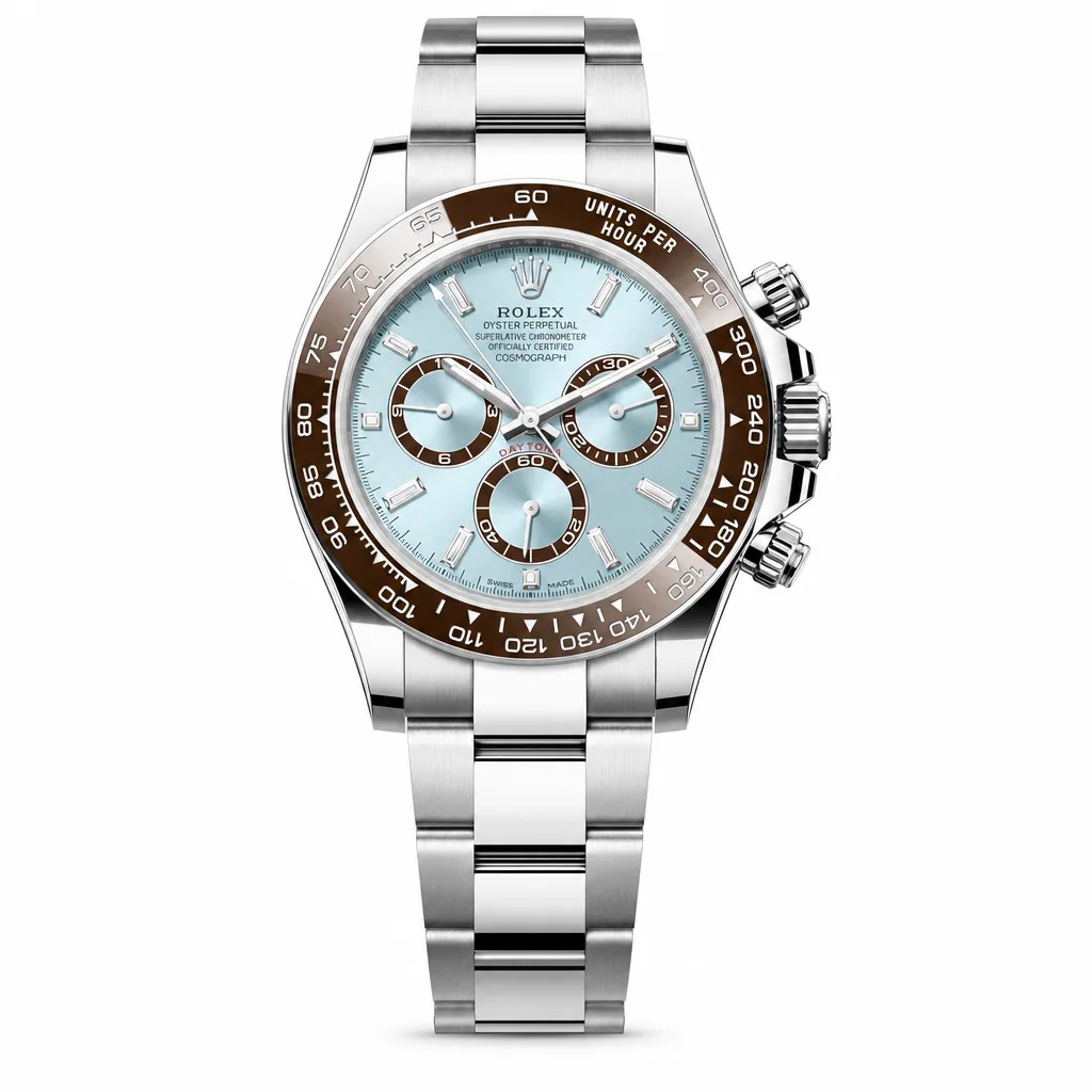 Rolex Cosmograph Daytona m126506-0002 40mm Cal.4131 / Cerachrom 950 Platinum AI 头图 1 - 白底全貌 [ai-shot:full-white]