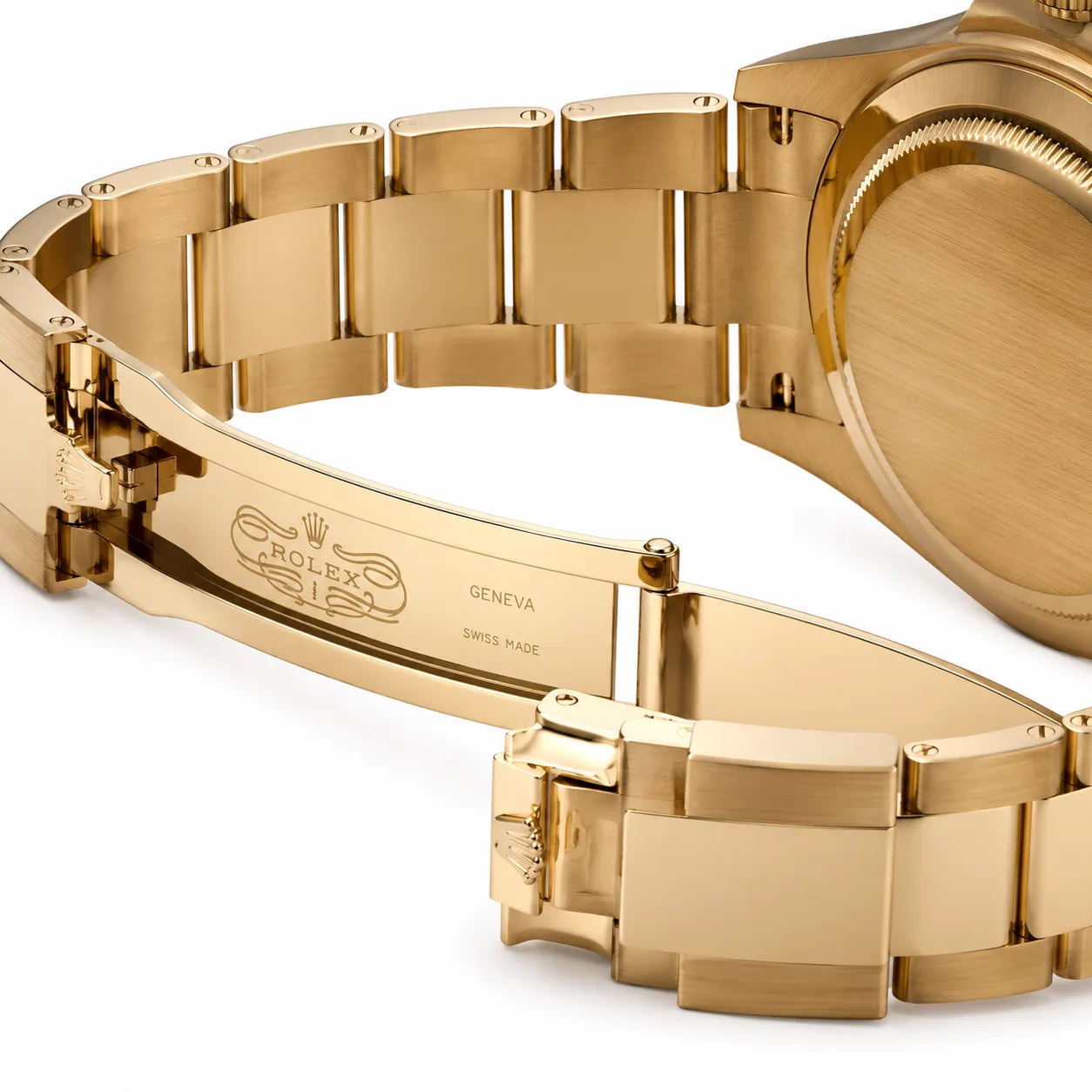 Rolex Cosmograph Daytona M126518LN-0014 40mm Cal.4131 / Cerachrom 18K Yellow Gold AI 头图 3 - 表扣表链 [ai-shot:bracelet-clasp]