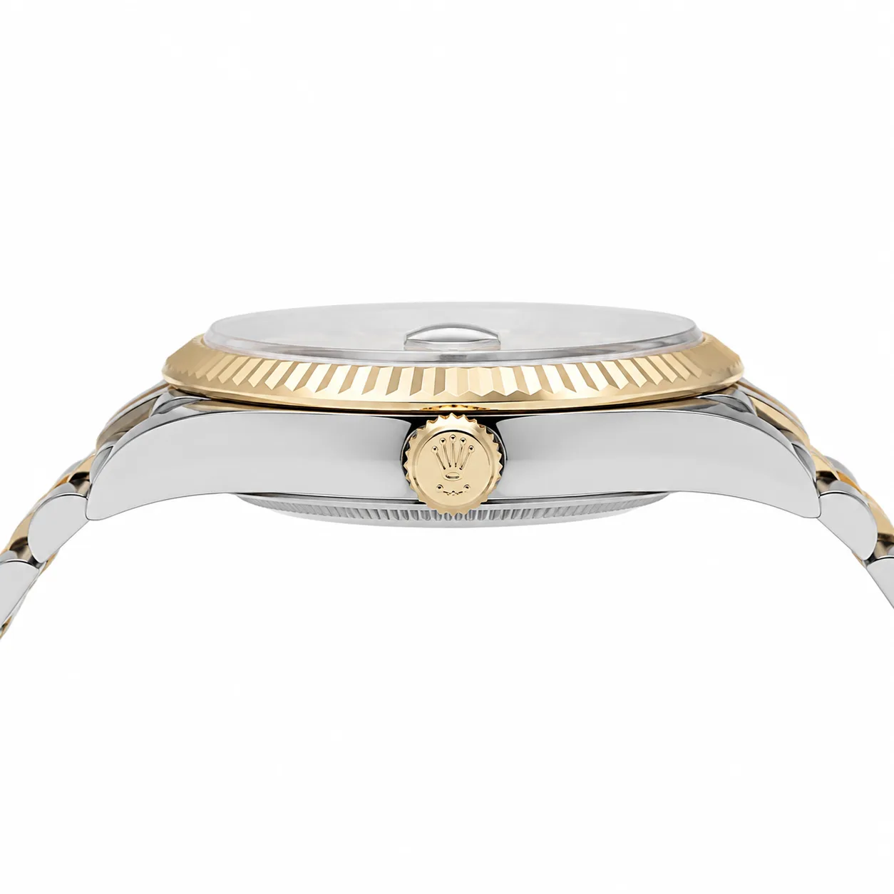 Rolex Datejust M126333-0010 Cal.3235 Fluted Bezel Two Tone AI 头图 2 - 侧面细节 [ai-shot:side-detail]