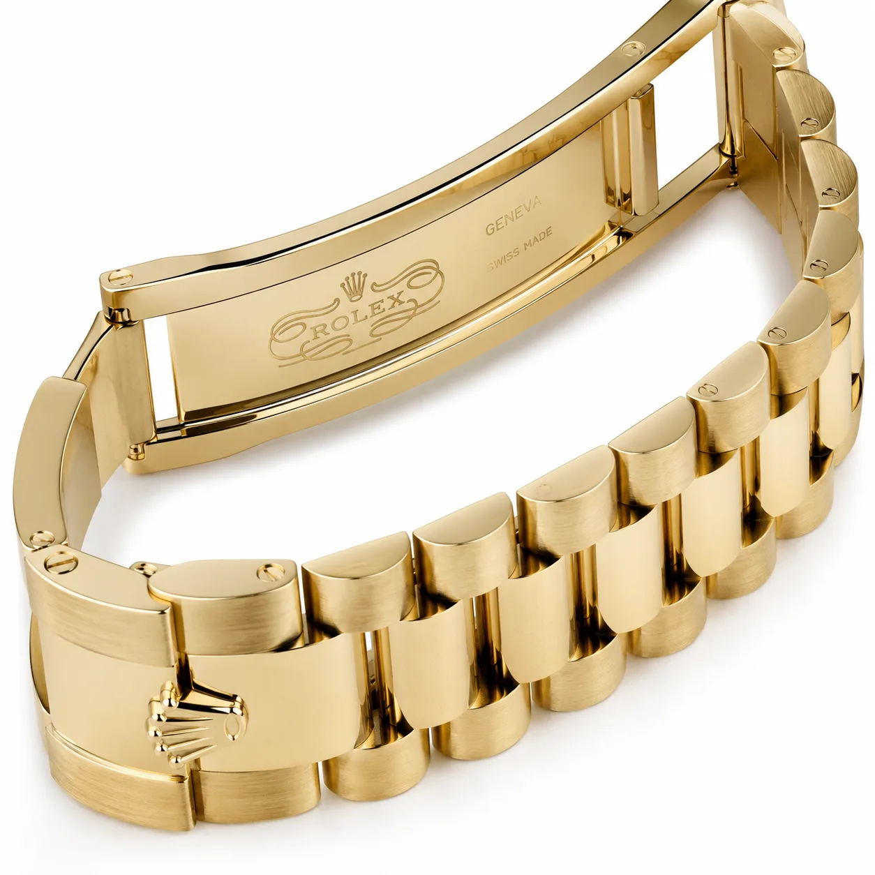 Rolex Day-Date m228238-0061 40mm Cal.3255 / 18K 18K Yellow Gold AI 头图 3 - 表扣表链 [ai-shot:bracelet-clasp]