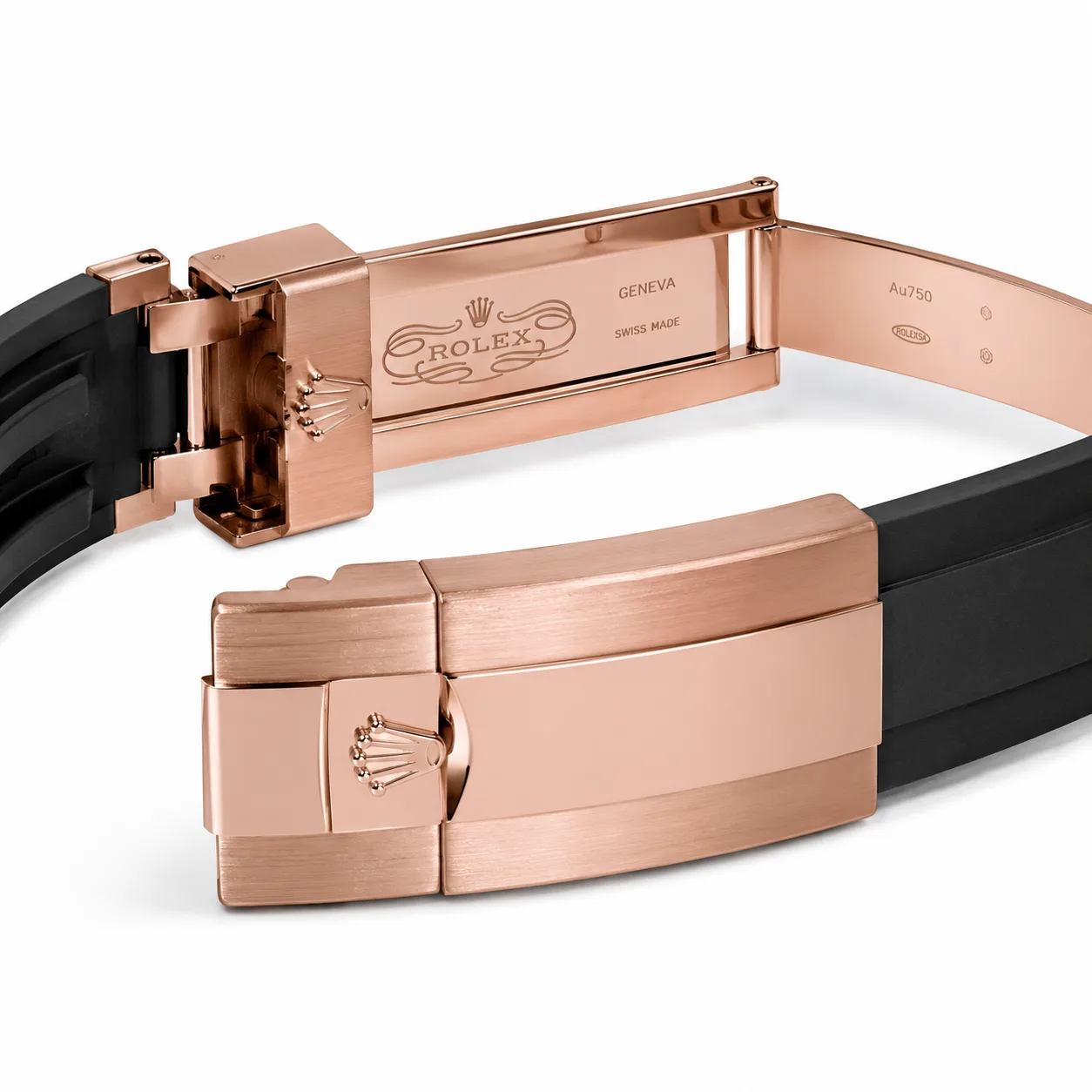 Rolex Yacht-Master m126655-0002 40mm Cal.3235 / Cerachrom 18K Everose Gold AI 头图 3 - 表扣表链 [ai-shot:bracelet-clasp]