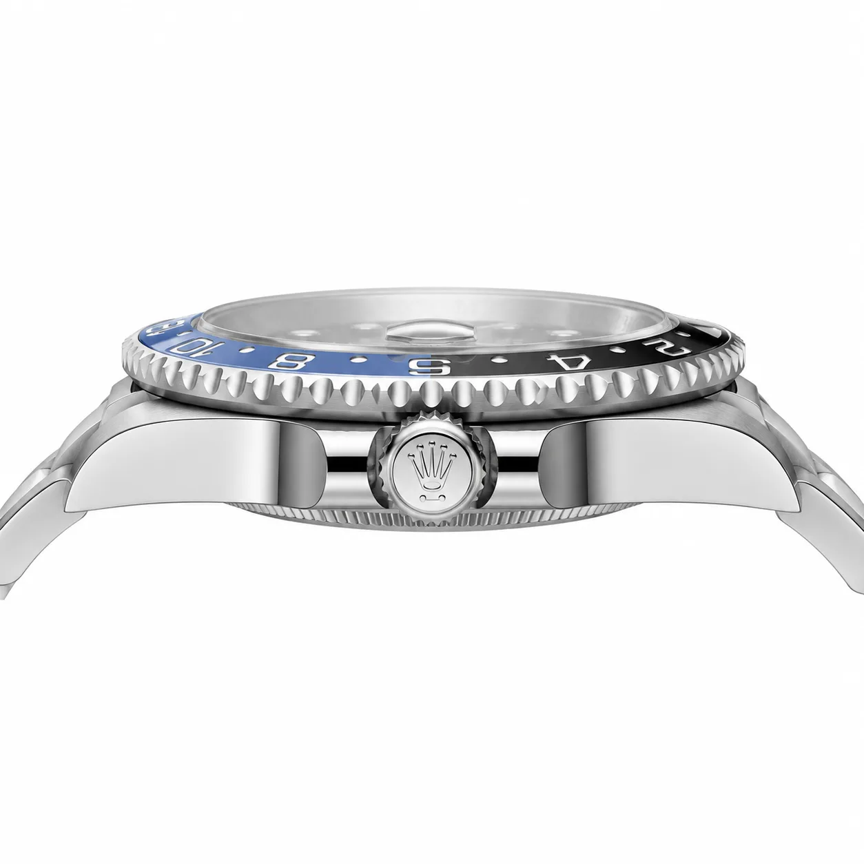 Rolex GMT-Master II m126710blnr-0003 40mm Cal.3285 / Cerachrom 904L Stainless Steel AI 头图 2 - 侧面细节 [ai-shot:side-detail]