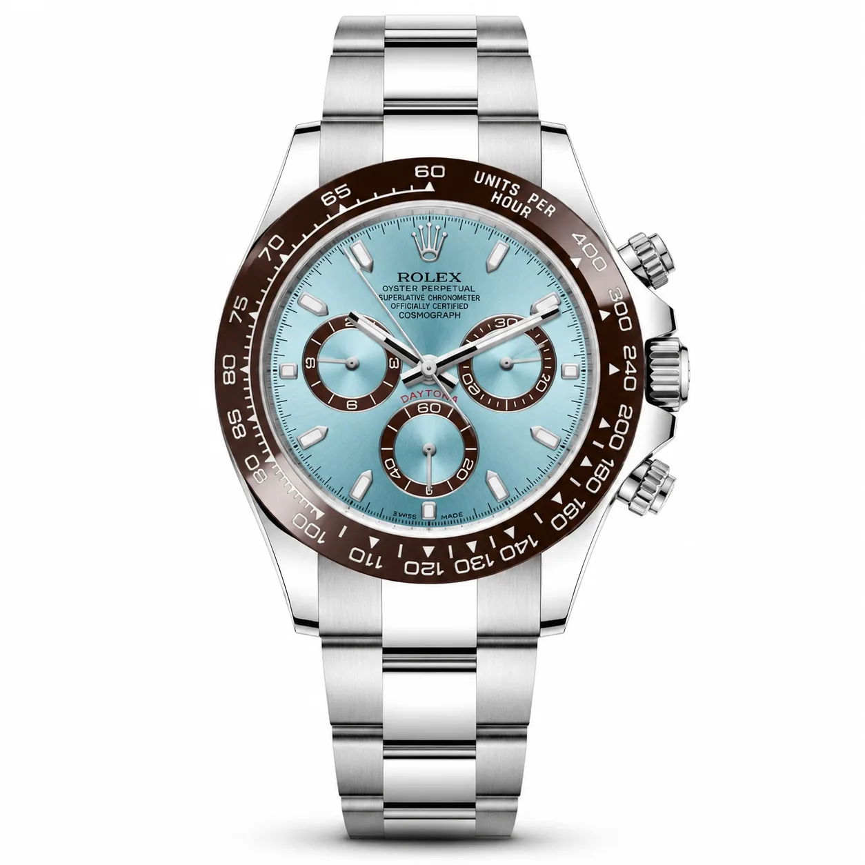 Rolex Cosmograph Daytona M126506-0001 Cal.4131 Ice Blue Dial Ceramic Bezel AI 头图 1 - 白底全貌 [ai-shot:full-white]