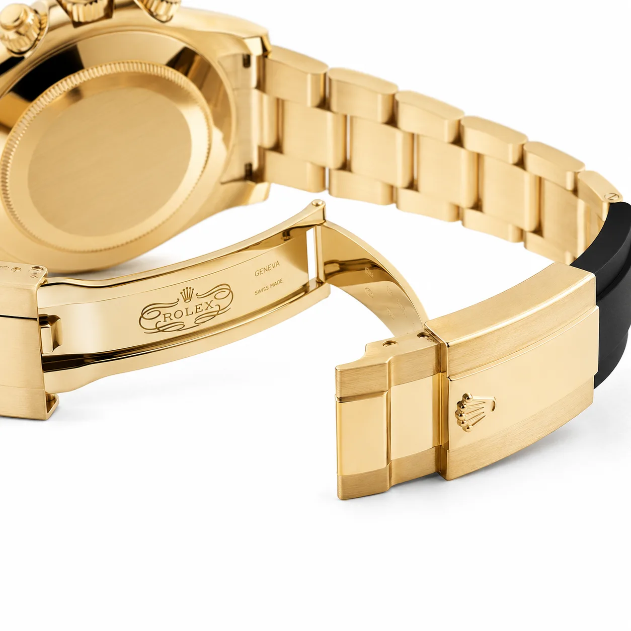 Rolex Cosmograph Daytona m126518ln-0010 40mm Cal.4131 / Cerachrom 18K Yellow Gold AI 头图 3 - 表扣表链 [ai-shot:bracelet-clasp]