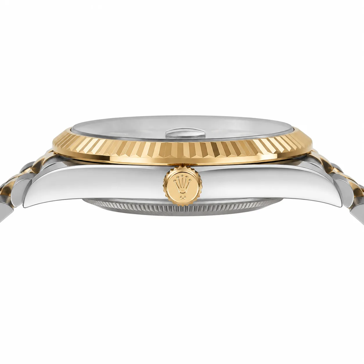 Rolex Datejust m126333-0014 41mm Cal.3235 / 18K 904L Stainless Steel and 18K Yellow Gold AI 头图 2 - 侧面细节 [ai-shot:side-detail]