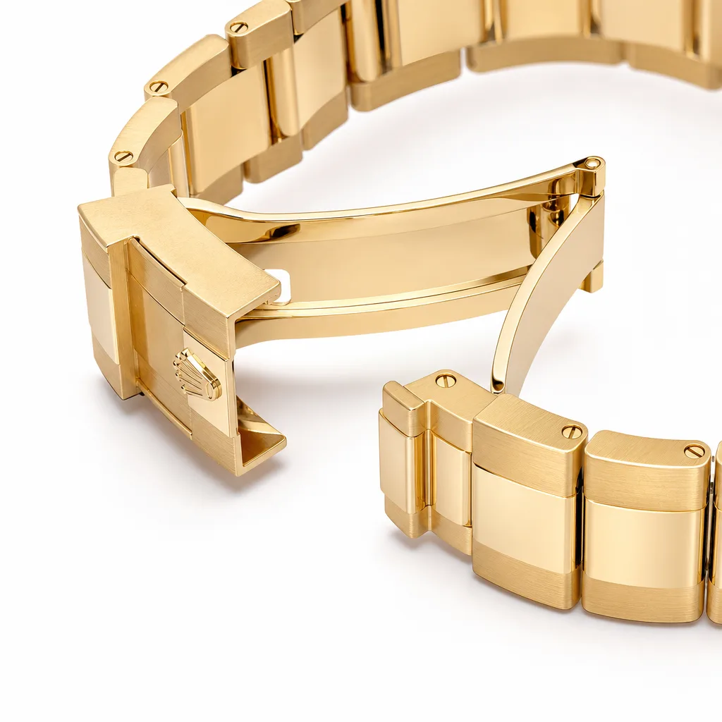 Rolex Cosmograph Daytona m126508-0004 40mm Cal.4131 / 18K 18K Yellow Gold AI 头图 3 - 表扣表链 [ai-shot:bracelet-clasp]