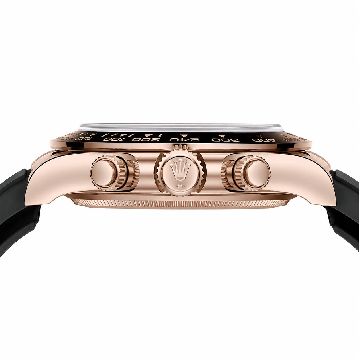 Rolex Cosmograph Daytona m126515ln-0006 40mm Cal.4131 / Cerachrom 18K Everose Gold AI 头图 2 - 侧面细节 [ai-shot:side-detail]
