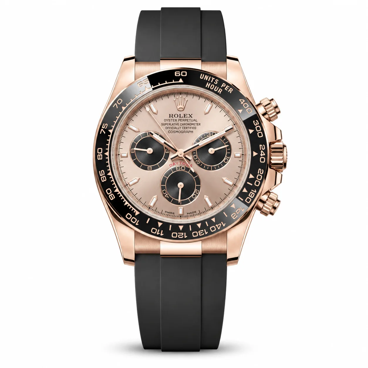 Rolex Cosmograph Daytona m126515ln-0006 40mm Cal.4131 / Cerachrom 18K Everose Gold AI 头图 1 - 白底全貌 [ai-shot:full-white]
